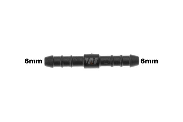 WamSter&reg; | Schlauchverbinder Pipe Connector 6mm Durchmesser