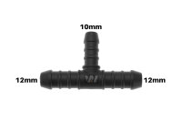 WamSter&reg; T Schlauchverbinder Pipe Connector Reduziert 12mm 12mm 10mm Durchmesser