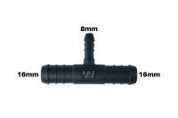 WamSter&reg; T Schlauchverbinder Pipe Connector Reduziert 16mm 16mm 8mm Durchmesser