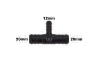 WamSter&reg; T Schlauchverbinder Pipe Connector Reduziert 20mm 20mm 12mm Durchmesser