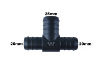 WamSter&reg; T Schlauchverbinder Pipe Connector Reduziert 20mm 20mm 25mm Durchmesser