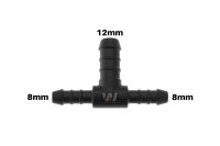 WamSter&reg; T Schlauchverbinder Pipe Connector Reduziert 8mm 8mm 12mm Durchmesser