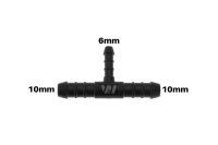 WamSter&reg; T Schlauchverbinder Pipe Connector Reduziert 10mm 10mm 6mm Durchmesser