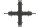 WamSter&reg; X Schlauchverbinder Kreuz Pipe Connector 5mm Durchmesser