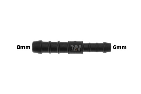 WamSter&reg; | Schlauchverbinder Pipe Connector Reduziert 8mm 6mm Durchmesser