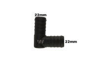 WamSter&reg; L Schlauchverbinder 90&deg;-Winkel Pipe Connector 22mm Durchmesser