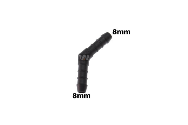 WamSter&reg; 135&deg;/45&deg; Winkel Schlauchverbinder Pipe Connector 8mm Durchmesser